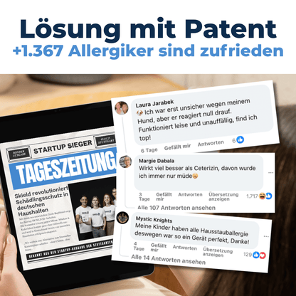 Innovative Ionentechnologie im DustShield entfernt Pollen, Feinstaub und Allergie-Auslöser